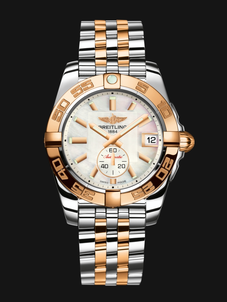 Rose Gold Hands Fake Breitling Galactic 36 Automatic Watches