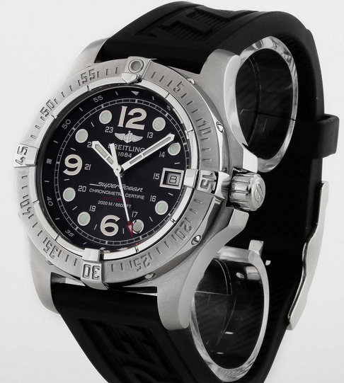 Black Dials Breitling Superocean Steelfish Fake Watches